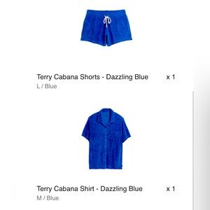 TomboyX Terry Cabana Shirt and Shorts set